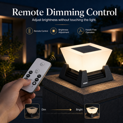 RIRZ NOVA | Modern Solar Post Light