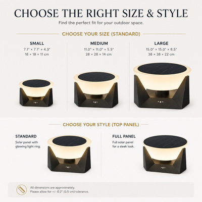 RIRZ HALO | Modern Solar Outdoor Lamp