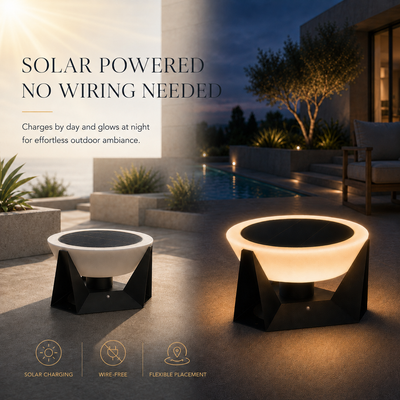 RIRZ HALO | Modern Solar Outdoor Lamp
