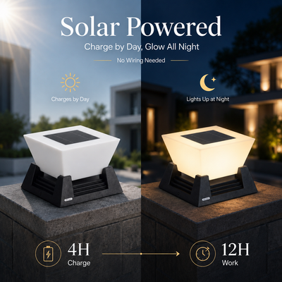 RIRZ NOVA | Modern Solar Post Light