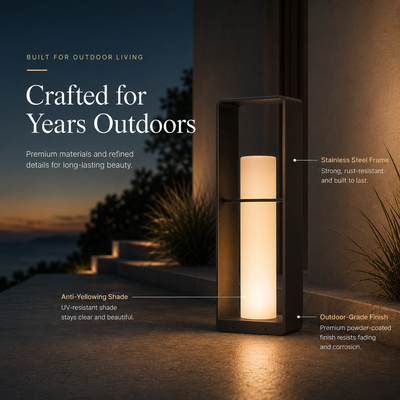 RIRZ AXIS | Modern Solar Outdoor Floor Lamp